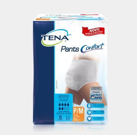 Roupa intima tena pants confort p/m c/8 Menor preço em Roupa intima tena pants confort p/m c/8