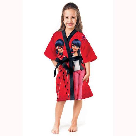 Roupão Aveludado Infantil Quimono Ladybug G Vermelho 1 Peça Lepper Menor preço em Roupão Aveludado Infantil Quimono Ladybug G Vermelho 1 Peça Lepper