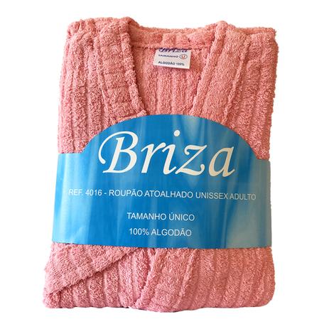 Roupão de Banho 100 Algodão Manga Curta Tamanho Único Rosa - Briza Menor preço em Roupão de Banho 100 Algodão Manga Curta Tamanho Único Rosa - Briza