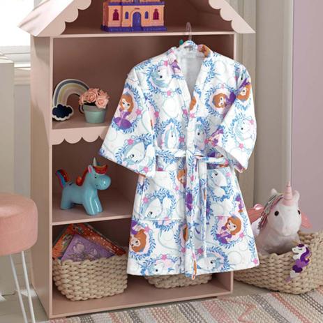 Roupão de Banho Infantil Velour Princesa Sofia 05 - Dohler Menor preço em Roupão de Banho Infantil Velour Princesa Sofia 05 - Dohler