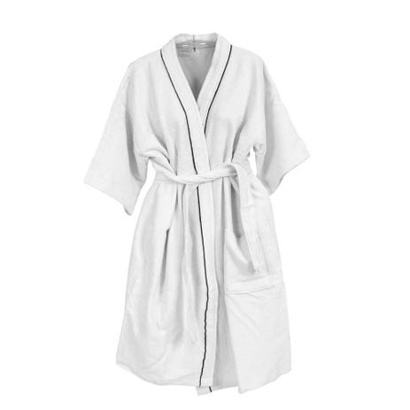 ROUPÃO DE BANHO VELUDO ADULTO 100 ALGODAO C/ FITA BRANCO Tam. ÚNICO - Allstate é boa?