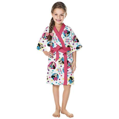 roupão felpudo infantil menina lepper estampa minnie Menor preço em roupão felpudo infantil menina lepper estampa minnie