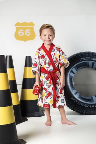 Roupão Felpudo Quimono Infantil - Carros - Tamanho PP - Lepper Menor preço em Roupão Felpudo Quimono Infantil - Carros - Tamanho PP - Lepper