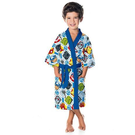 Roupão Felpudo Quimono Infantil - Vingadores Avengers - Tamanho P - Lepper Menor preço em Roupão Felpudo Quimono Infantil - Vingadores Avengers - Tamanho P - Lepper