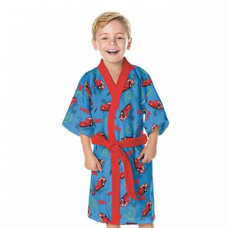 Roupão Infantil Aveludado Carros Algodão Lepper Azul é boa?