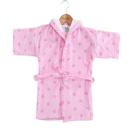 Roupão Infantil Felpudo Menina Döhler Velour c/Capuz Princes Menor preço em Roupão Infantil Felpudo Menina Döhler Velour c/Capuz Princes