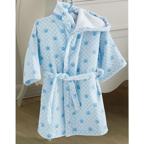 Roupão Infantil Felpudo Menino Döhler Velour c/Capuz Princes Menor preço em Roupão Infantil Felpudo Menino Döhler Velour c/Capuz Princes
