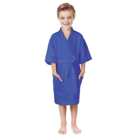 Roupão Infantil G Confetti Felpudo Azul - Lepper Menor preço em Roupão Infantil G Confetti Felpudo Azul - Lepper