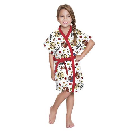 Roupão Infantil G Felpudo Verão Ladybug Vermelho - Lepper Menor preço em Roupão Infantil G Felpudo Verão Ladybug Vermelho - Lepper