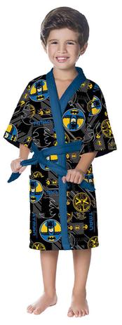 Roupão Infantil P Aveludado Quimono Batman Lepper Menor preço em Roupão Infantil P Aveludado Quimono Batman Lepper