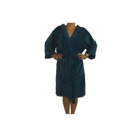 Menor preço em Roupão Microfibra Sofisticata Kimono Petróleo G Atlântica - Toalhas atlântica