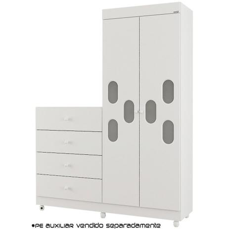 Roupeiro-Comoda Meu Bebe 4 Gavetas 1 Porta Branco Alto Brilho - Moveis canaã Menor preço em Roupeiro-Comoda Meu Bebe 4 Gavetas 1 Porta Branco Alto Brilho - Moveis canaã