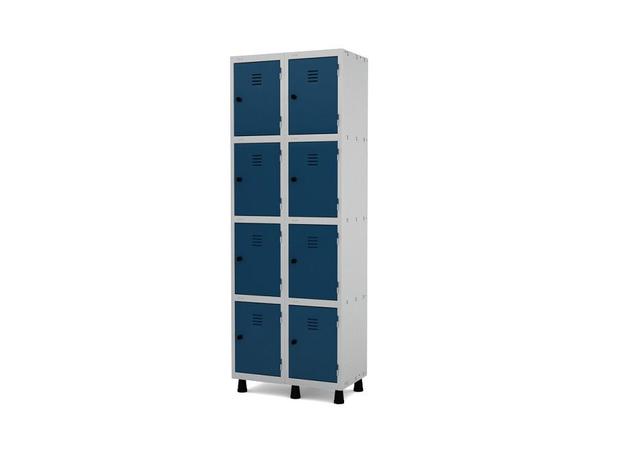 Roupeiro de aço - Armário para Vestiário - 8 Portas - 02 Corpos - Pandin Menor preço em Roupeiro de aço - Armário para Vestiário - 8 Portas - 02 Corpos - Pandin