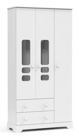 Roupeiro Smart 03 Portas - Branco Soft - Matic Móveis Menor preço em Roupeiro Smart 03 Portas - Branco Soft - Matic Móveis
