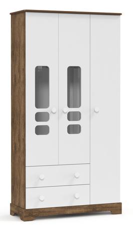 Roupeiro Smart 03 Portas - Branco Soft/Teka Touch - Matic Móveis Menor preço em Roupeiro Smart 03 Portas - Branco Soft/Teka Touch - Matic Móveis
