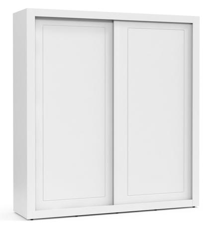 Roupeiro Tutto New 02 Portas de Correr - Branco Soft - Matic Móveis Menor preço em Roupeiro Tutto New 02 Portas de Correr - Branco Soft - Matic Móveis