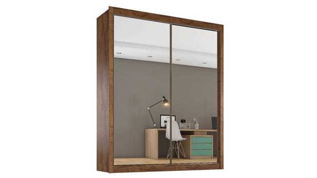 Roupeiro zurique 2pts espelhada 100% mdf off white brauna - Moveis Europa é boa?
