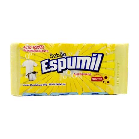 Sabao em barra espumil glicerinado neutro 200g / 5un / espumil é boa?