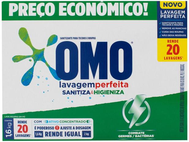 Sabão em Pó Omo Lavagem Perfeita - Sanitiza e Higieniza Concentrado 1,6kg é ruim? Sabão em Pó Omo Lavagem Perfeita - Sanitiza e Higieniza Concentrado 1,6kg é boa?