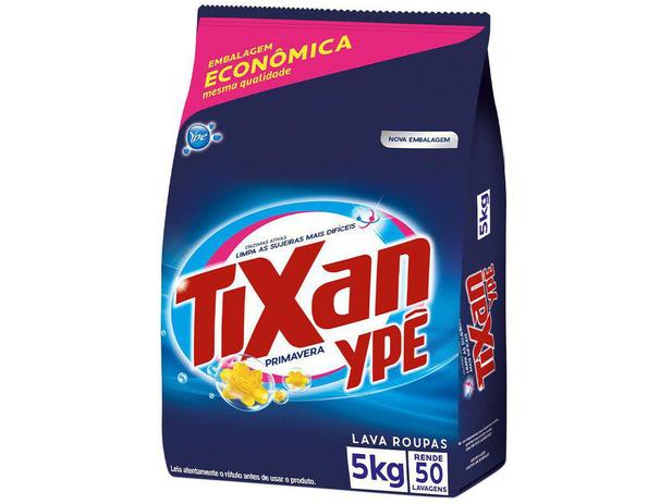 Sabão em Pó Ypê Tixan Primavera - 5kg Menor preço em Sabão em Pó Ypê Tixan Primavera - 5kg