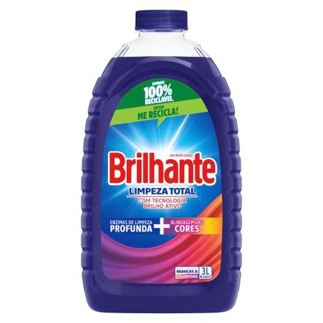 Sabão Líquido Brilhante Limpeza Total 3L é boa?