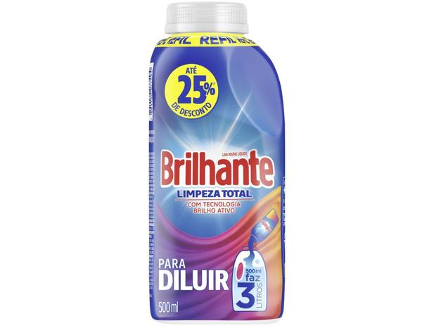Sabão Líquido Concentrado Brilhante - Para Diluir Limpeza Total Refil 500ml é boa?