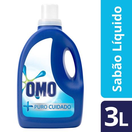 Sabao Liquido OMO + Puro Cuidado 3L Menor preço em Sabao Liquido OMO + Puro Cuidado 3L