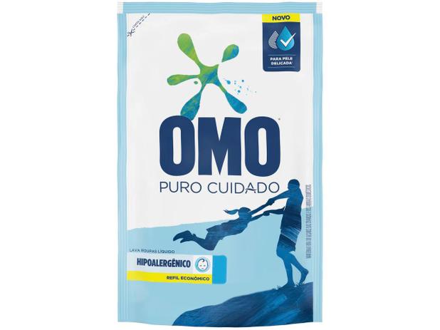 Sabão Líquido Omo Puro Cuidado - 900ml Menor preço em Sabão Líquido Omo Puro Cuidado - 900ml