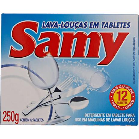 Sabão para Lava Louças Em Tabletes Com 250g Samy Menor preço em Sabão para Lava Louças Em Tabletes Com 250g Samy
