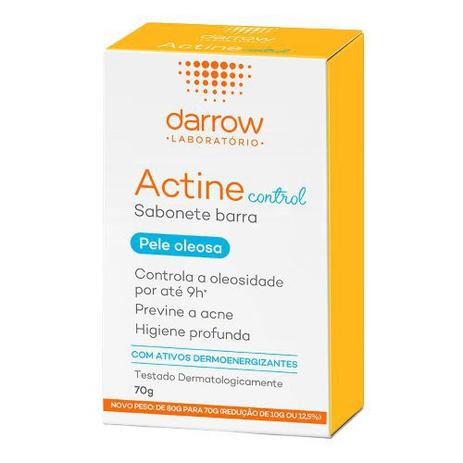 Sabonete barra darrow actine control para pele oleosa - 70g Menor preço em Sabonete barra darrow actine control para pele oleosa - 70g