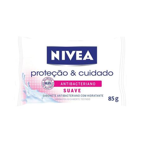 Sabonete Barra Nivea Hidratante Antibacteriano Suave 85g Menor preço em Sabonete Barra Nivea Hidratante Antibacteriano Suave 85g
