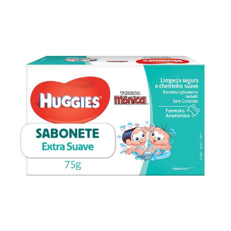 Sabonete em Barra Huggies Extra Suave - 75g Menor preço em Sabonete em Barra Huggies Extra Suave - 75g