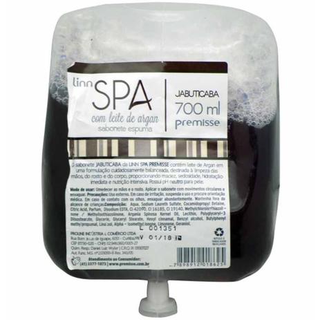 Sabonete espuma refil 700ml jabuticaba / un / premisse Menor preço em Sabonete espuma refil 700ml jabuticaba / un / premisse