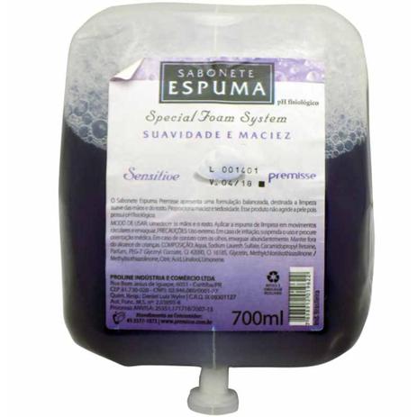 Sabonete espuma refil 700ml sensitive / un / premisse Menor preço em Sabonete espuma refil 700ml sensitive / un / premisse