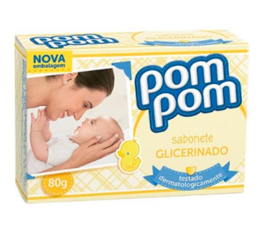 Sabonete infantil pompom glicerinado 80g un - Pom Pom Menor preço em Sabonete infantil pompom glicerinado 80g un - Pom Pom