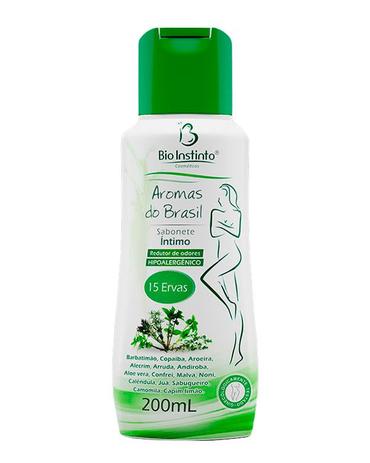 Sabonete Intimo 15 Ervas 200 ML - Bio instinto Menor preço em Sabonete Intimo 15 Ervas 200 ML - Bio instinto