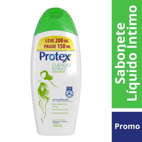Sabonete Íntimo Protex Fresh Equilibrium 200ml Menor preço em Sabonete Íntimo Protex Fresh Equilibrium 200ml