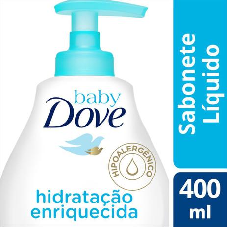 Sabonete Líquido Baby Dove Hidratação Enriquecida 400ml Menor preço em Sabonete Líquido Baby Dove Hidratação Enriquecida 400ml