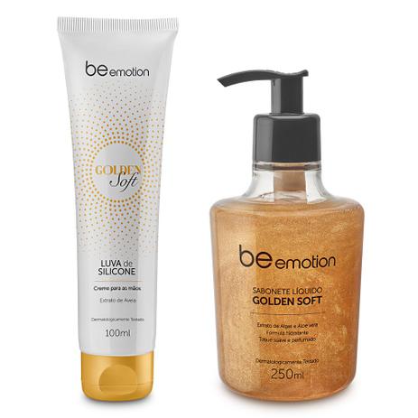 Sabonete Líquido + Creme Para Mãos Luva De Silicone Golden Soft Be Emotion é boa?