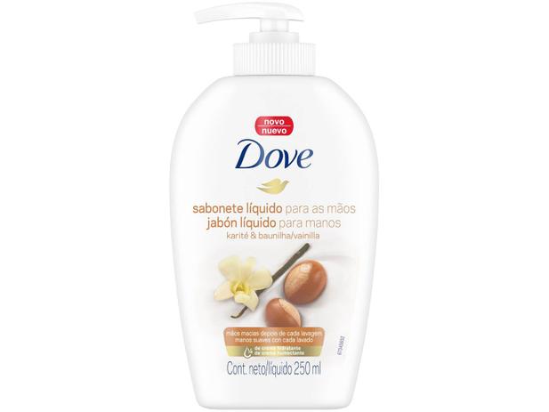 Sabonete Líquido Dove Karité e Baunilha - 250ml Menor preço em Sabonete Líquido Dove Karité e Baunilha - 250ml