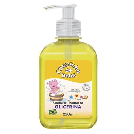 Sabonete Líquido Glicerinado Cheirinho de Bebê 250 ml Menor preço em Sabonete Líquido Glicerinado Cheirinho de Bebê 250 ml