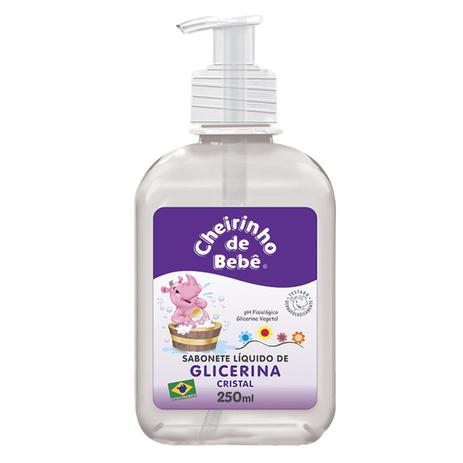 Sabonete Líquido Glicerinado Cheirinho de Bebê Cristal 250 ml Menor preço em Sabonete Líquido Glicerinado Cheirinho de Bebê Cristal 250 ml