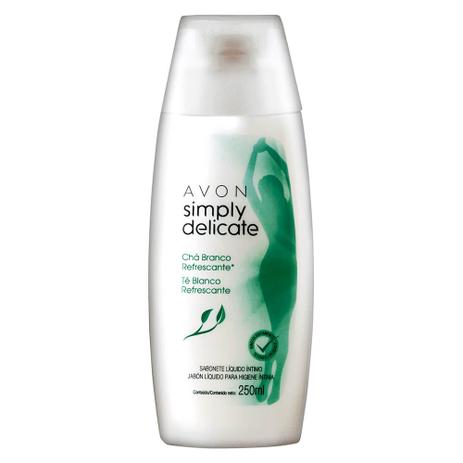 Sabonete Líquido Íntimo Simply Delicate Chá Branco Refrescante - 250ml Menor preço em Sabonete Líquido Íntimo Simply Delicate Chá Branco Refrescante - 250ml