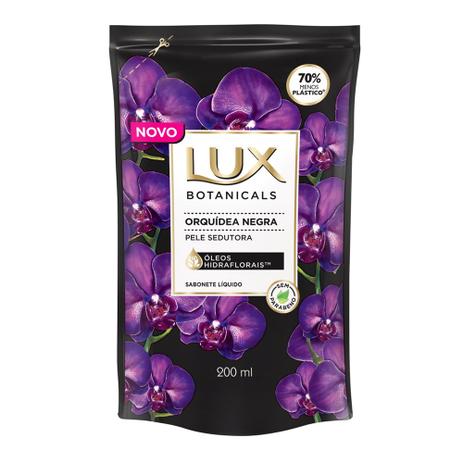 Sabonete Líquido Lux Botanicals Orquídea Negra Refil 200ml Menor preço em Sabonete Líquido Lux Botanicals Orquídea Negra Refil 200ml