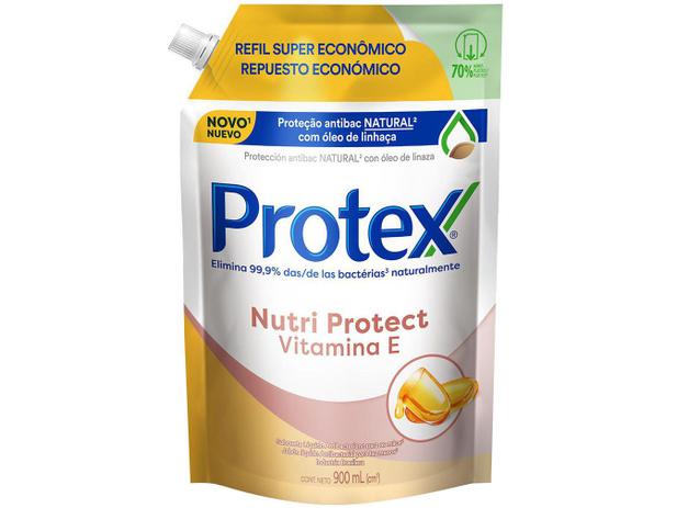 Sabonete Líquido para as Mãos Protex Vitamina E - Antibacteriano Refil 900ml Menor preço em Sabonete Líquido para as Mãos Protex Vitamina E - Antibacteriano Refil 900ml