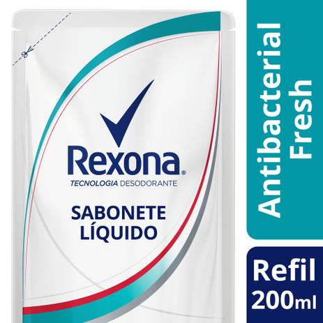 Sabonete Líquido Rexona Antibacterial Fresh Refil 200ml Menor preço em Sabonete Líquido Rexona Antibacterial Fresh Refil 200ml