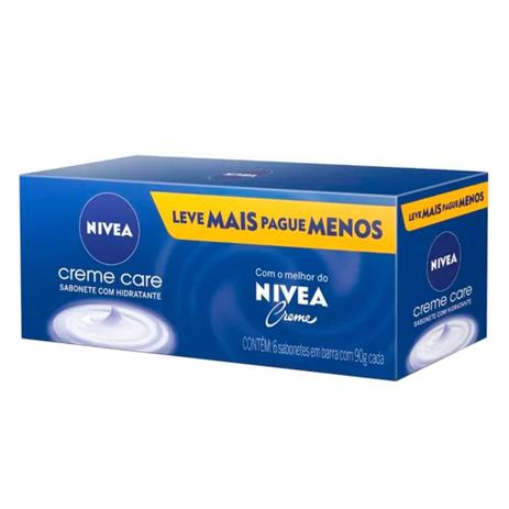 Sabonete Nivea Creme Care Leve Mais Por Menos com 6 unidades de 90g cada é boa?