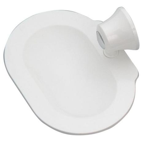 Saboneteira Bello Bagno Branco - Botão Cromado. - Soltecn Menor preço em Saboneteira Bello Bagno Branco - Botão Cromado. - Soltecn