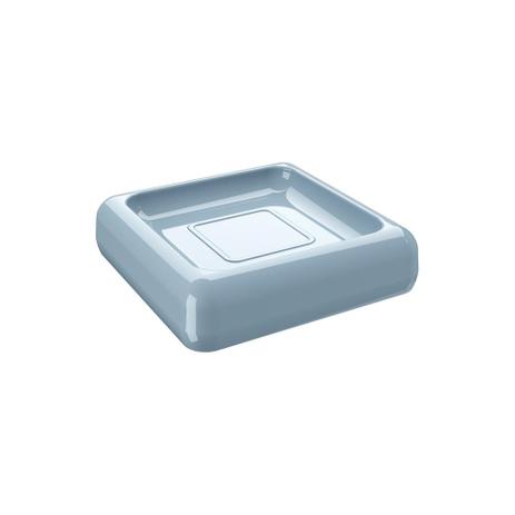 Saboneteira Cube Azul Fog - Coza - Brinox Menor preço em Saboneteira Cube Azul Fog - Coza - Brinox