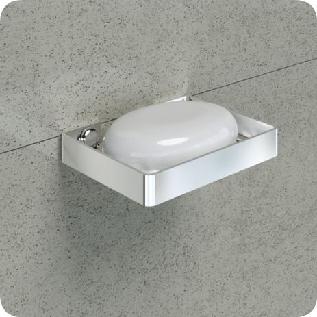 Saboneteira Para Banheiro De Parede Cromada Plus Metalcromo Menor preço em Saboneteira Para Banheiro De Parede Cromada Plus Metalcromo